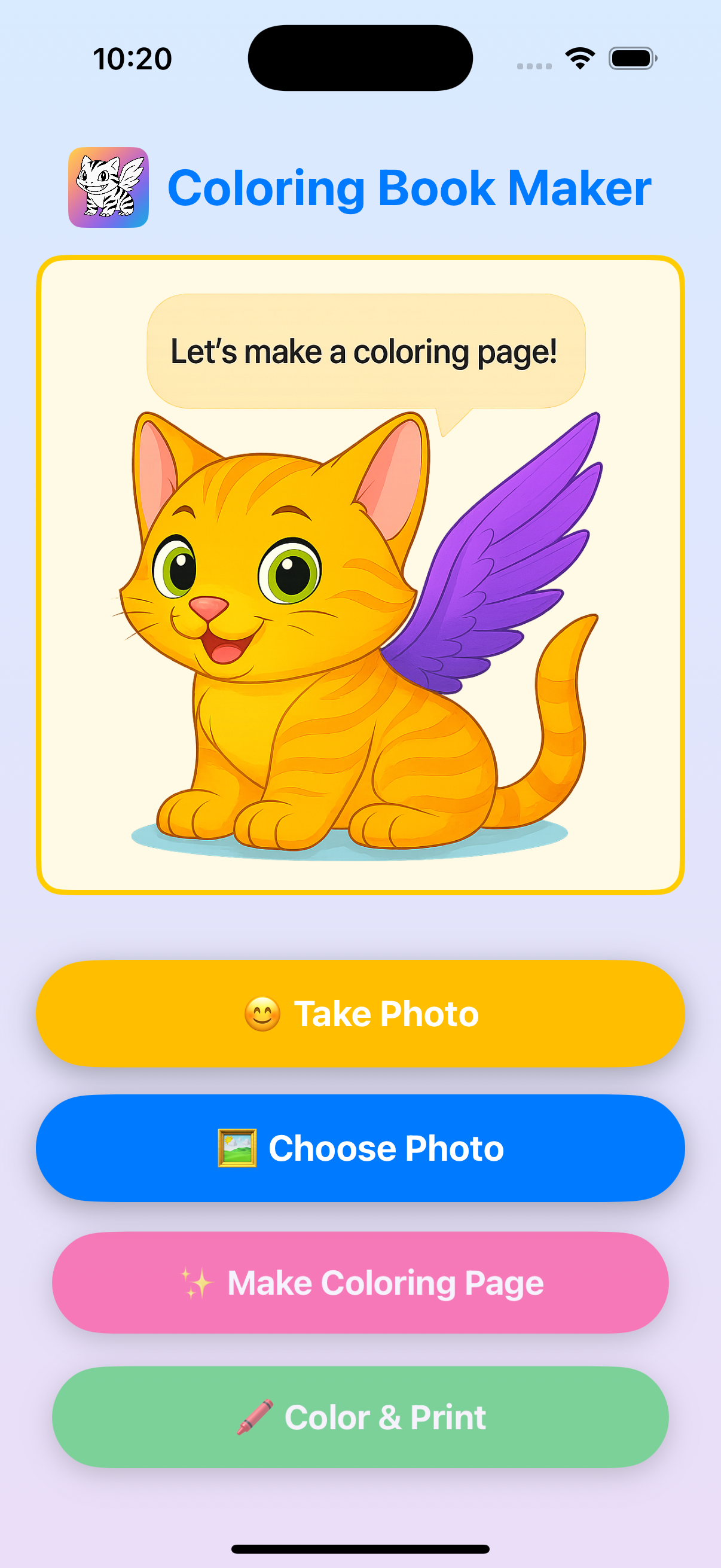 Turn photos into coloring book