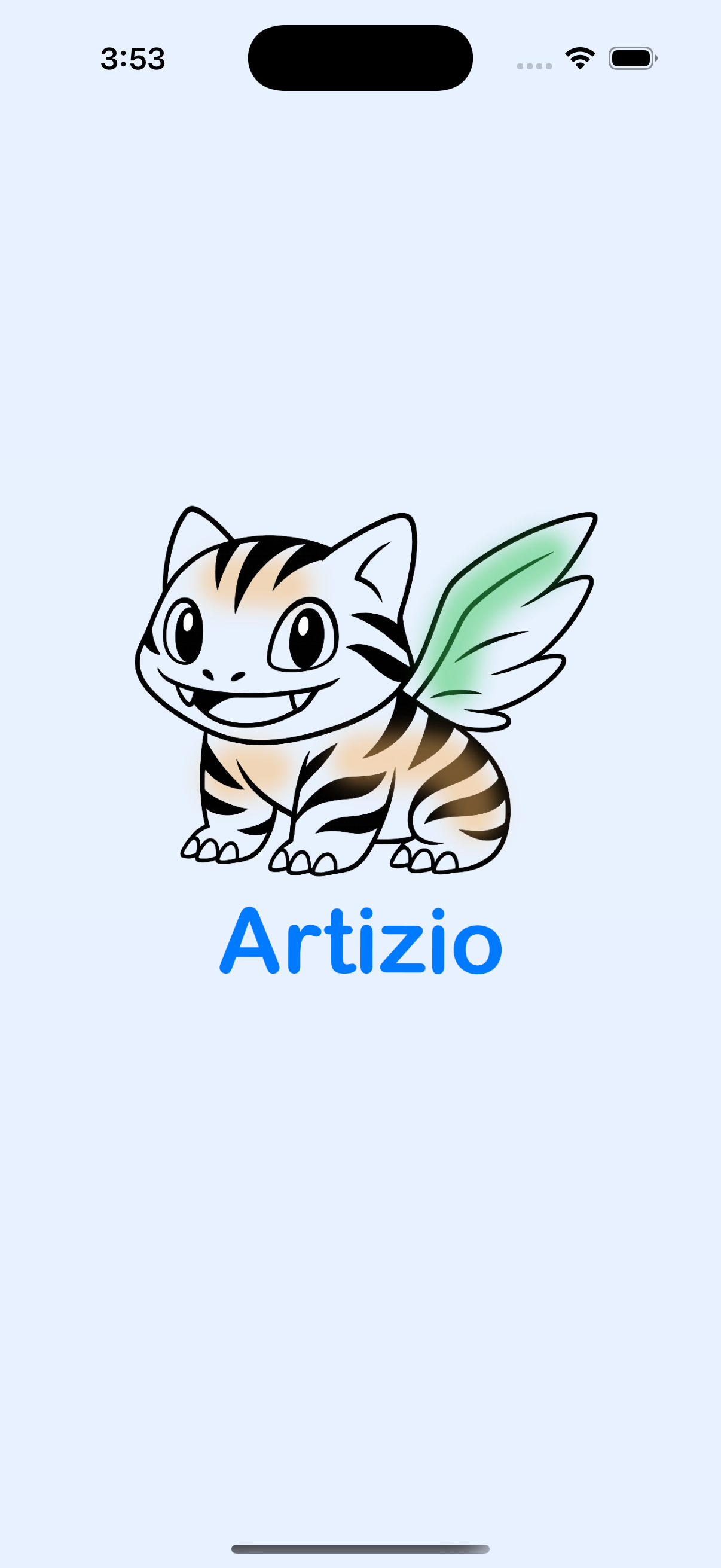 Artizio Home Screen